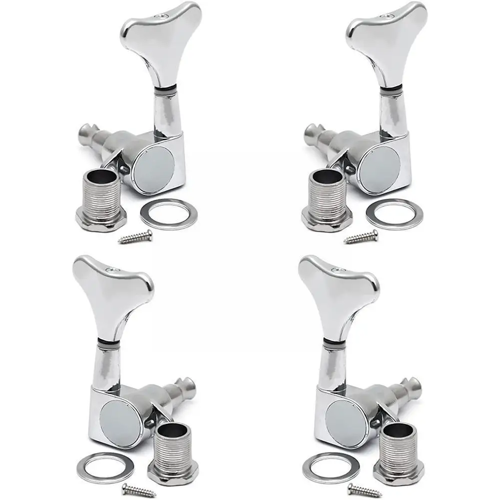 

4pcs Bass Guitar-Bass Tuners Chrome Machine Heads Bass Accessories P8I0