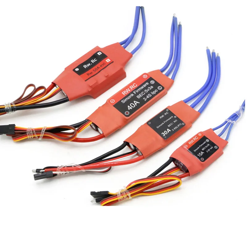 Simonk 10A 12A 15A 20A 30A 40A 50A 70A 80A Прошивка Электронный регулятор скорости ESC для