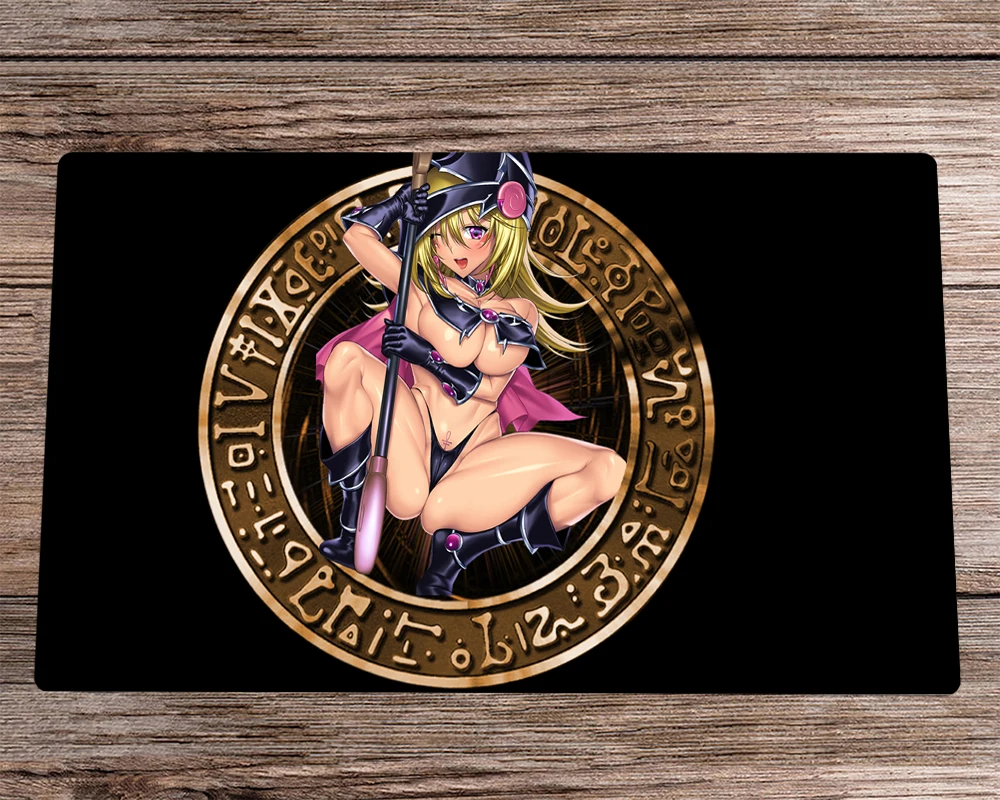 

YuGiOh Playmat Magi Magi Magician Gal TCG CCG Mat Trading Card Game Mat Board Game Playmat Desk Pad & Free Bag Mousepad 60x35cm