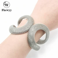 fkewyy luxury bracelet for women gothic jewelry punk accessories design jewelry silver gray snake bracelet women jewelry punk