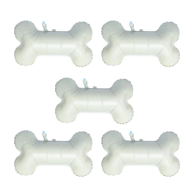 

5 шт., воздушные шары из алюминиевой фольги в форме костей