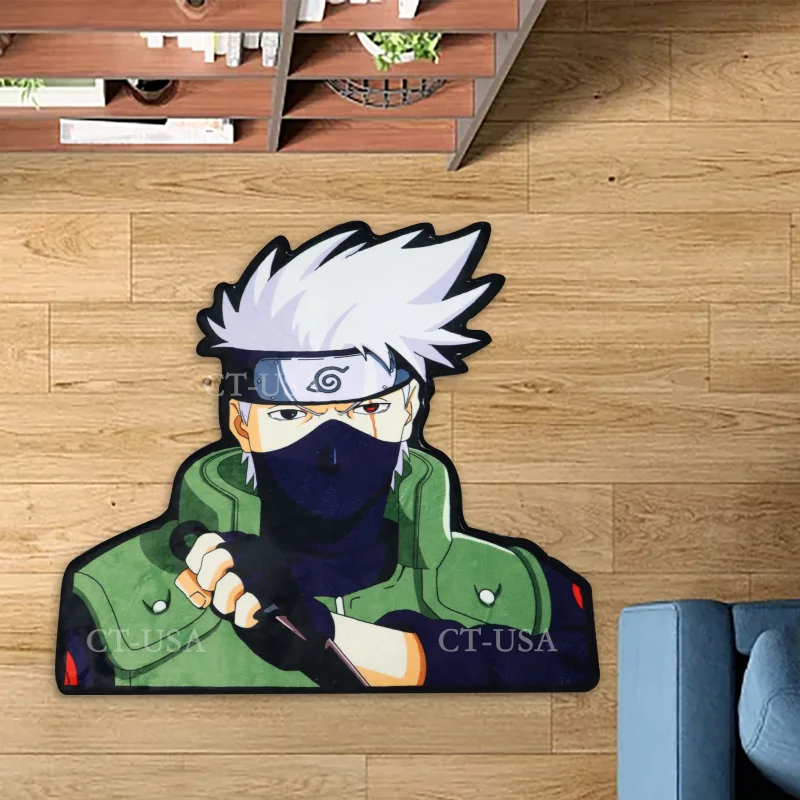 

Anime NARUTO Hatake Kakashi Rugs Decorate Room Carpet Home Decor Mat Sofa Bedroom Bedside Non-Slip Rug Gift