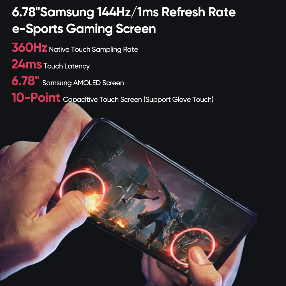 Najtaniej Globalny Rom ASUS Telefon ROG 5S 5G Smartphone 16GB 256GB Snapdragon 888 + 6000mAh 65W Szybkie ładowanie Profesjonalny Telefon Do Gier