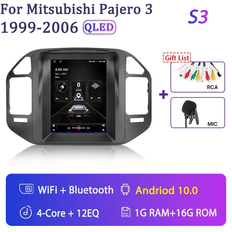 

Мультимедийная магнитола 2DIN для Mitsubishi Pajero V60 68 V73 9,7-1999, 2006 дюйма