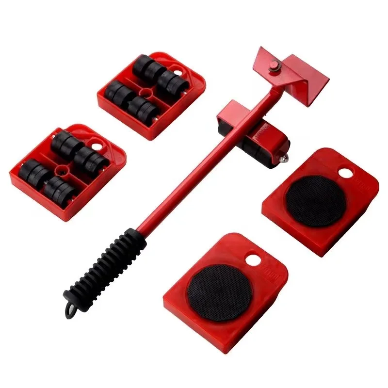 

5pcs /Set Moving Artifact Household Sharp Tool Furniture Shifter Bed Shifter Heavy Object Mover Andaimes Multifuncional