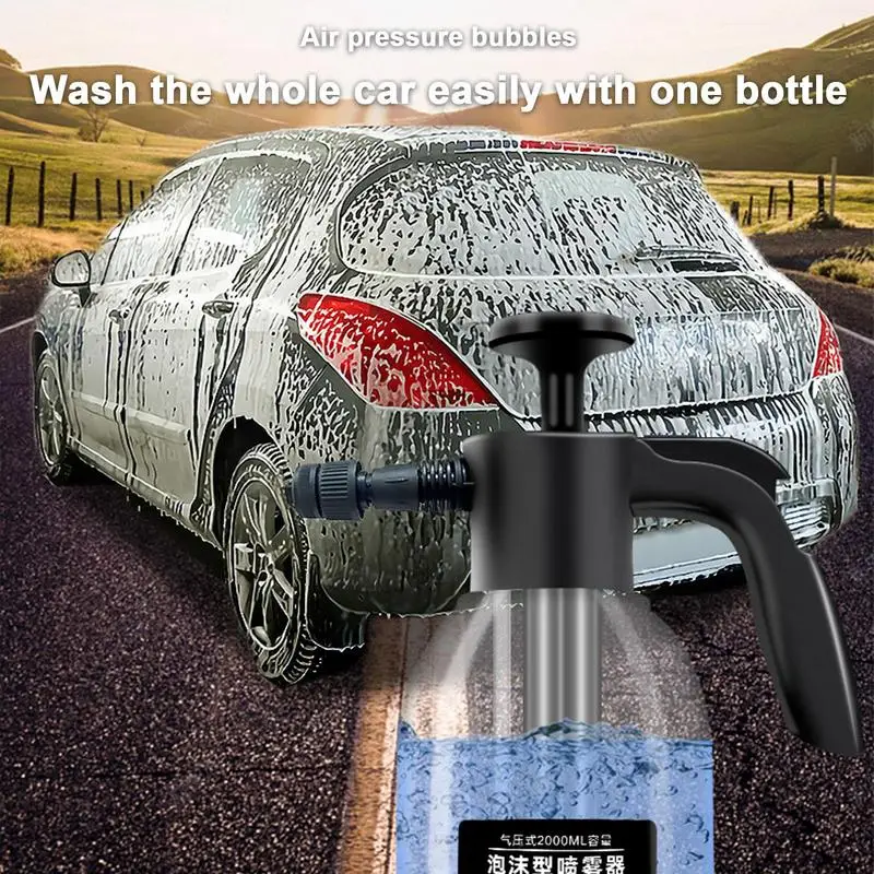 

2L Portable Multifunction Water Sprayer Car Water Gunn High Pressure Manual Spray Can Bottle Mister Sprayers For Home Garden Car