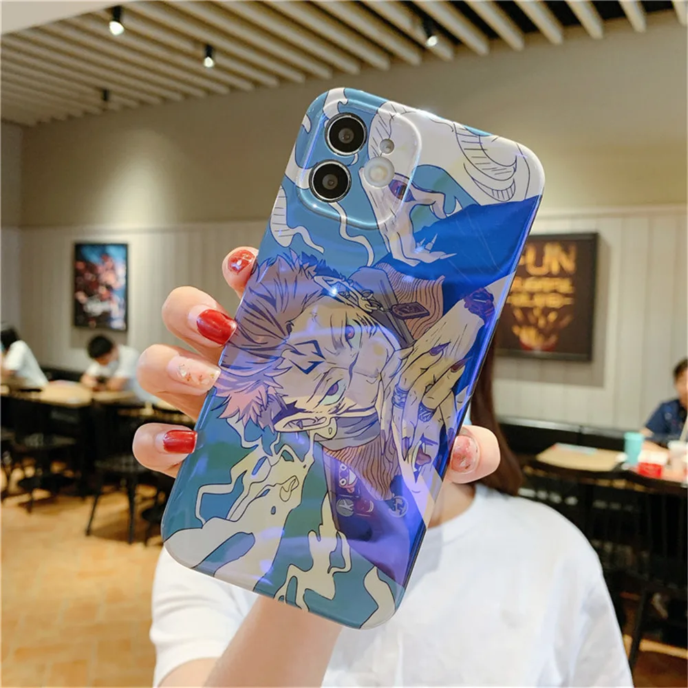 jujutsu kaisen anime itadori yuji ryomen sukuna phone case for iphone 13 12 pro 11 x xs max xr 7 8 plus se2 blu ray soft cover free global shipping