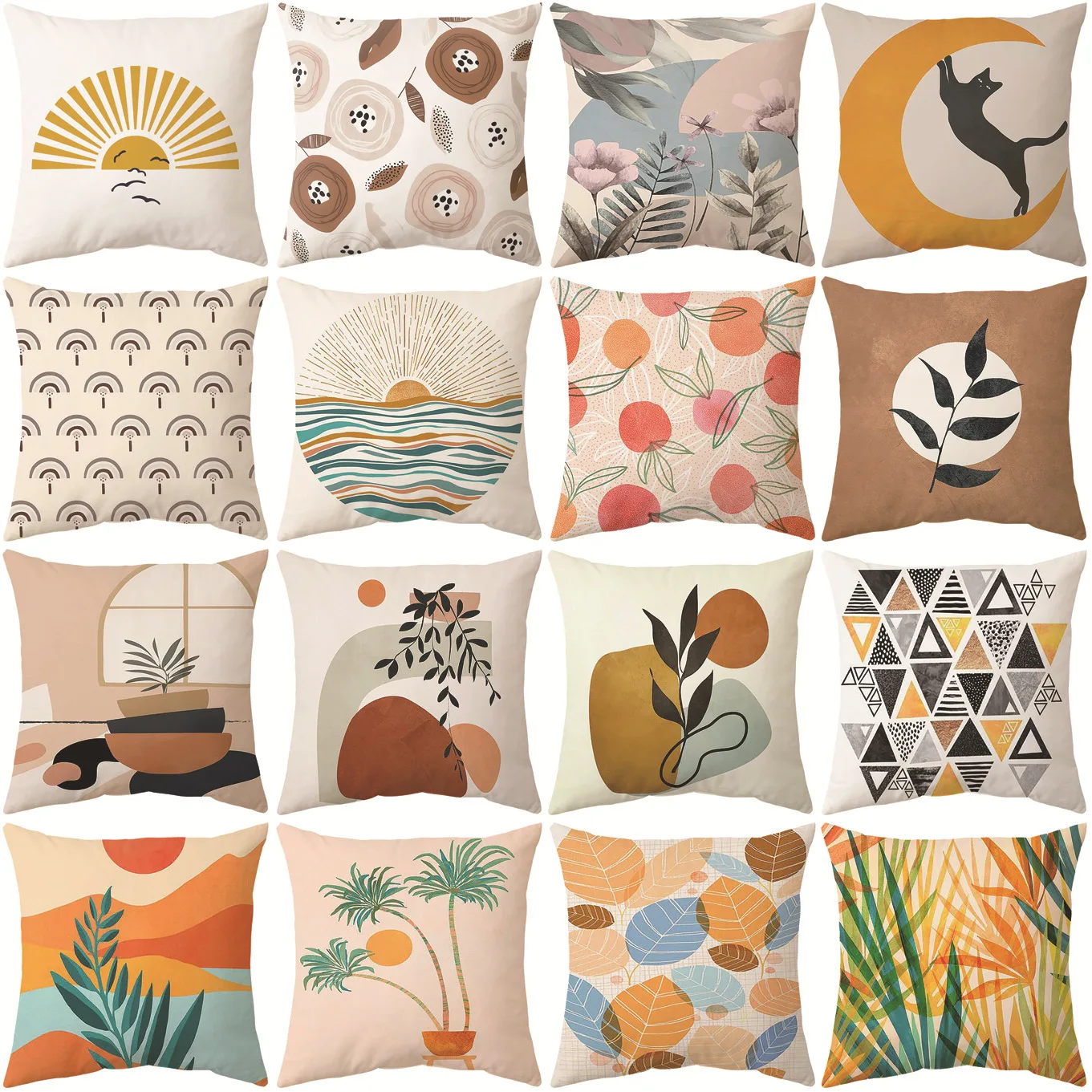 

Cushion Cover Decorative Polyester Geometry Throw Pillow Cover 45*45 Home Decor Square Living Room Pillowcase 45x45cm