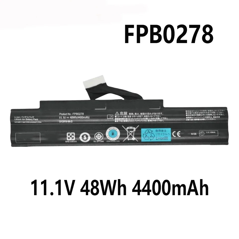 Аккумулятор FPB0278 FPB0285 11 1 В 48 Вт/ч 4400 мАч для Fujitsu Lifebook 552 AH552 AH552/SL