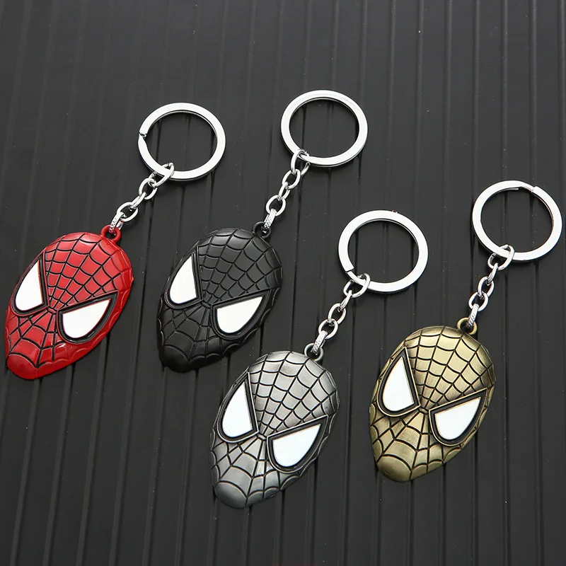 

New Authentic Avengers Alliance Marvel Spider-Man Peripheral Keychain Creative Car Keychain Small Gift Metal Keychain