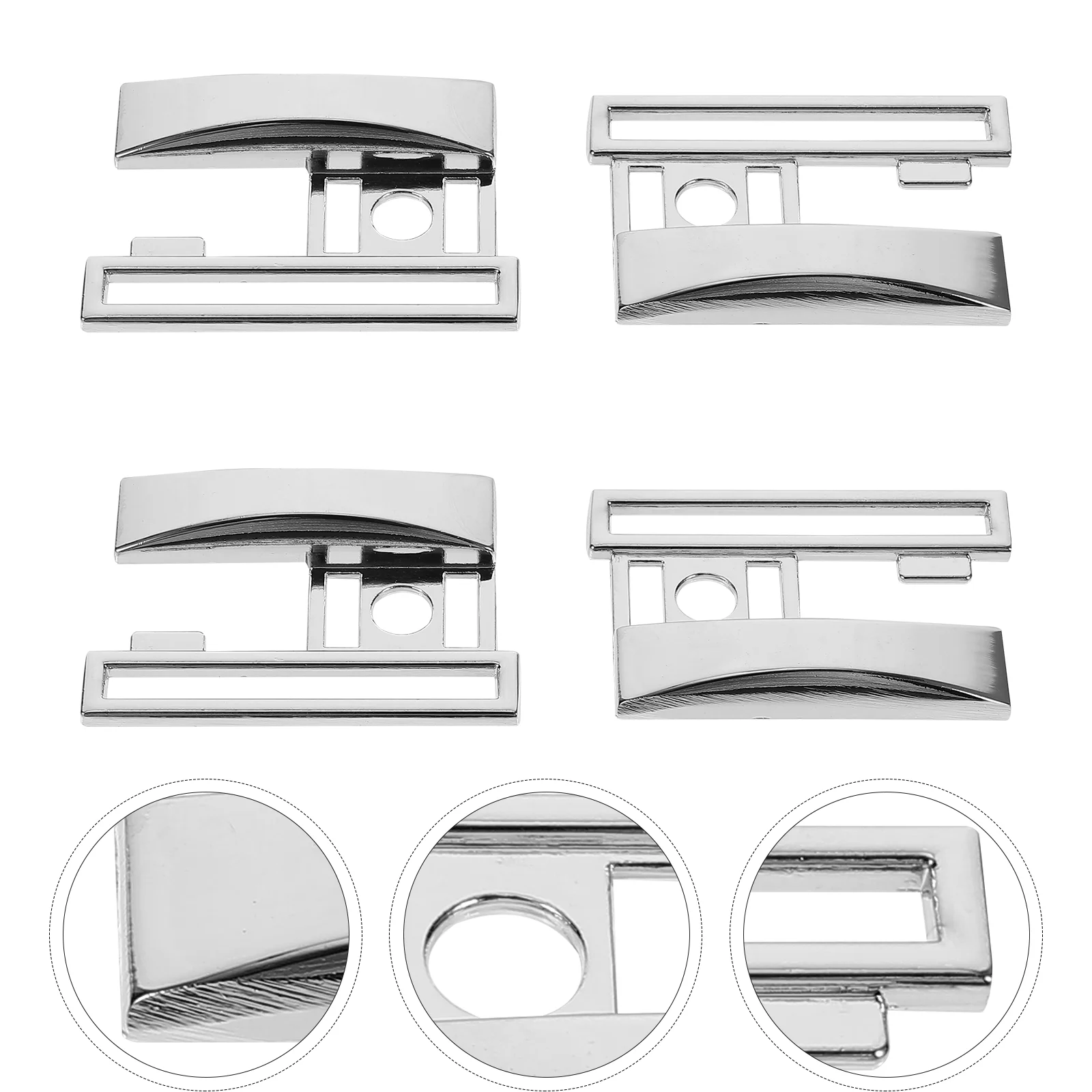 

2 Pcs Belt Roller Buckle Brass Buckles Metal Quick Side Release Buckle Strip Belt Buckle