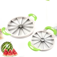 1pc watermelon slicer cutter stainless steel large size sliced watermelon cantaloupe slicer fruit divider kitchen gadgets items