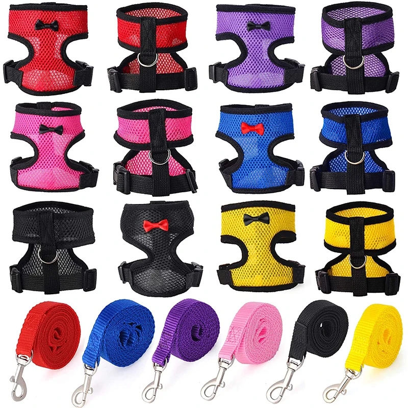 

Cute Adjustable Harness Leash for Farm Chicken Comfortable Breathable Pet Vest for Small Dogs Duck Goose Training Accessories