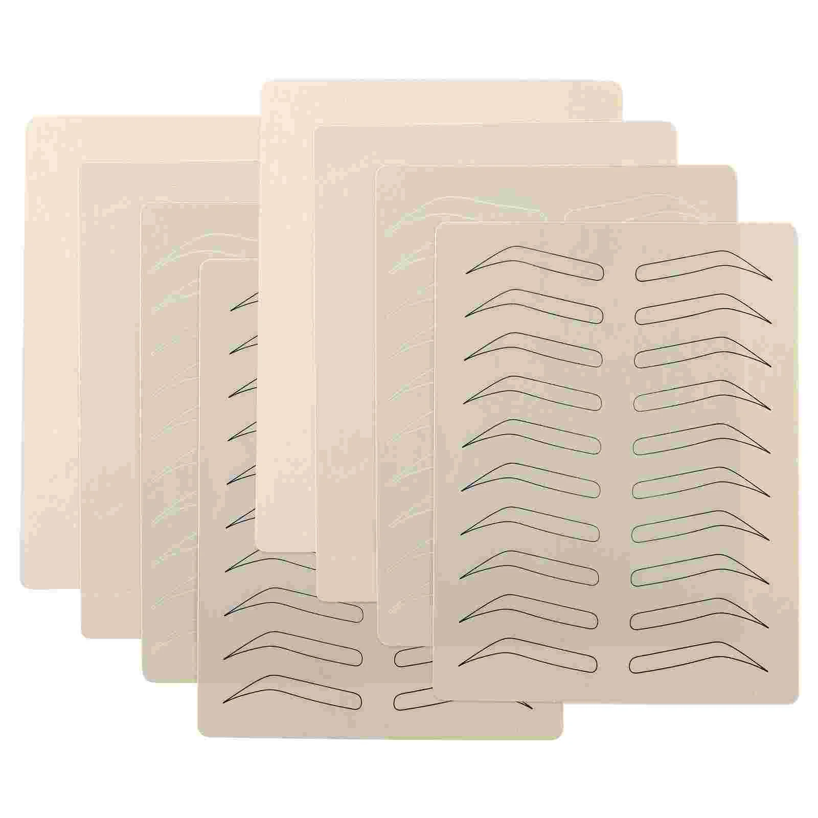 

Lurrose 8pcs Double Sided Skin Inkless Practice Skin Microblading Supplies Fake Skin Sheets