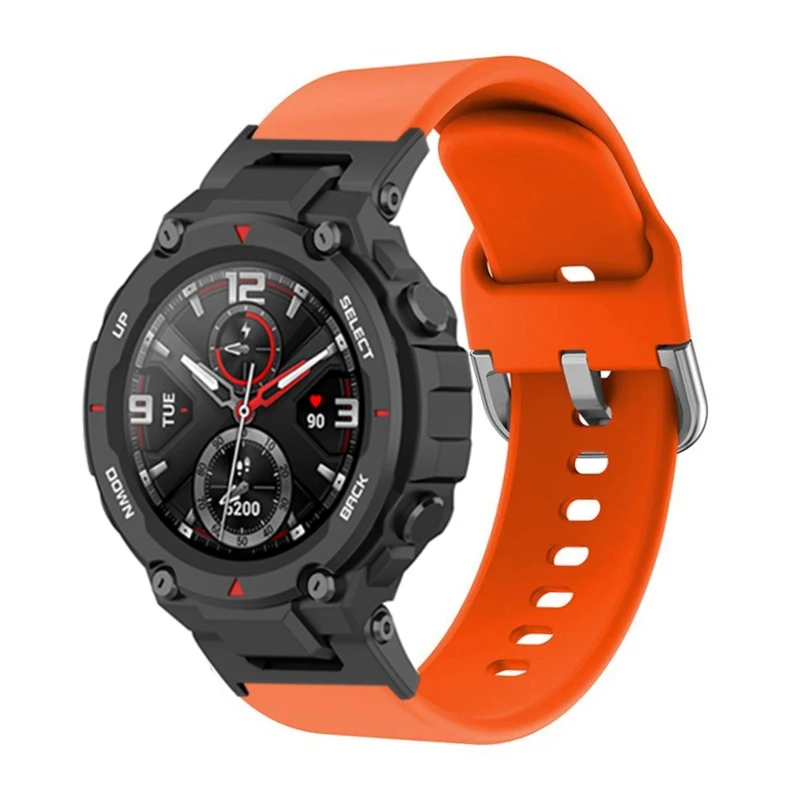 Replacement Sport Strap For Huami Amazfit T-Rex Adjustable Strap Bracelet for Amazfit T Rex 2/ T-Rex Pro Watch Silicone Strap