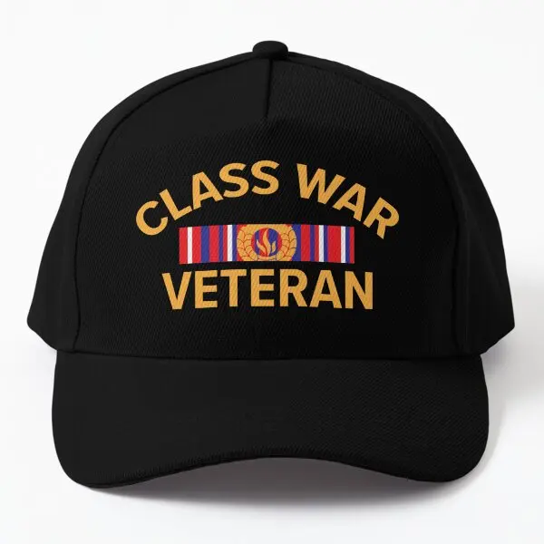

Class War Veteran Baseball Cap Hat Spring Casquette Solid Color Hip Hop Snapback Summer Mens Casual Czapka Sun Black Sport