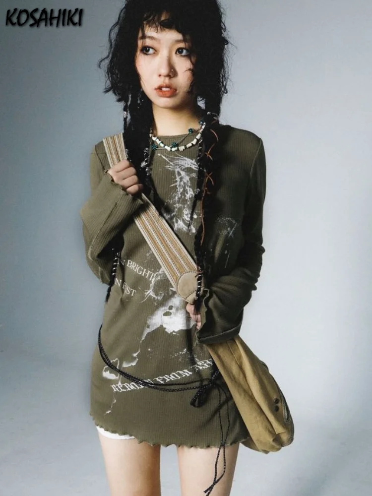 Футболка женская в стиле Харадзюку винтажный топ с рисунком сказочного ядра