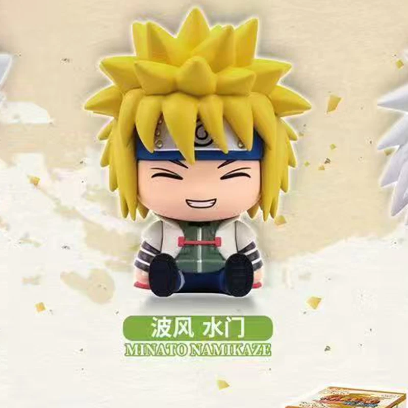 Фото Оригинальная коллекционная фигурка EAKI NARUTO Shippuden Sticky Sit Series Blind Box: Наруто Узумаки, Саске Учиха, аниме-фигурка, загадочная коробка, модель-украшение №5