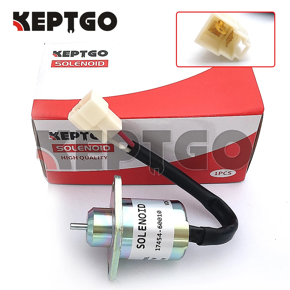12V 17454-60010 электромагнитный клапан отключения подачи топлива для Kubota Yanmar Synchro Start