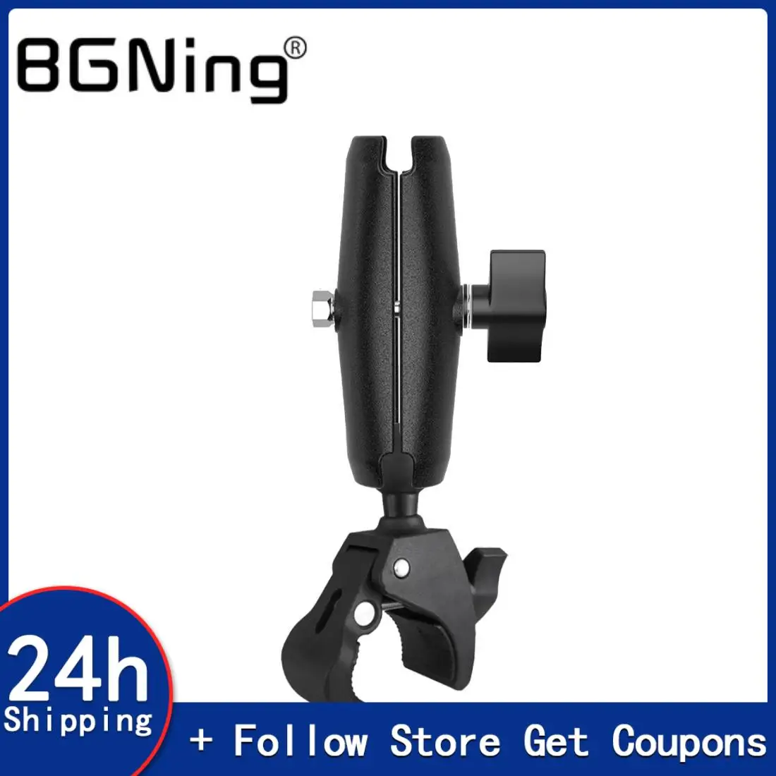 Кронштейн с двойной шаровой головкой, крепление на руль мотоцикла и ...