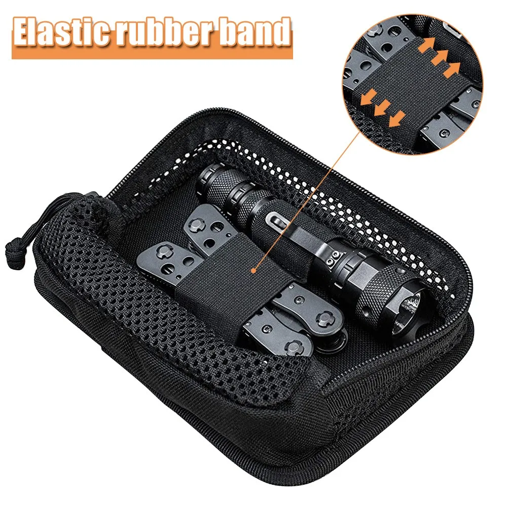 

Tactical Molle Pouch Nylon Mesh EDC Utility Organizer Pocket Portable Outdoor Pliers Flashlights Tools Hunting Storage Bag
