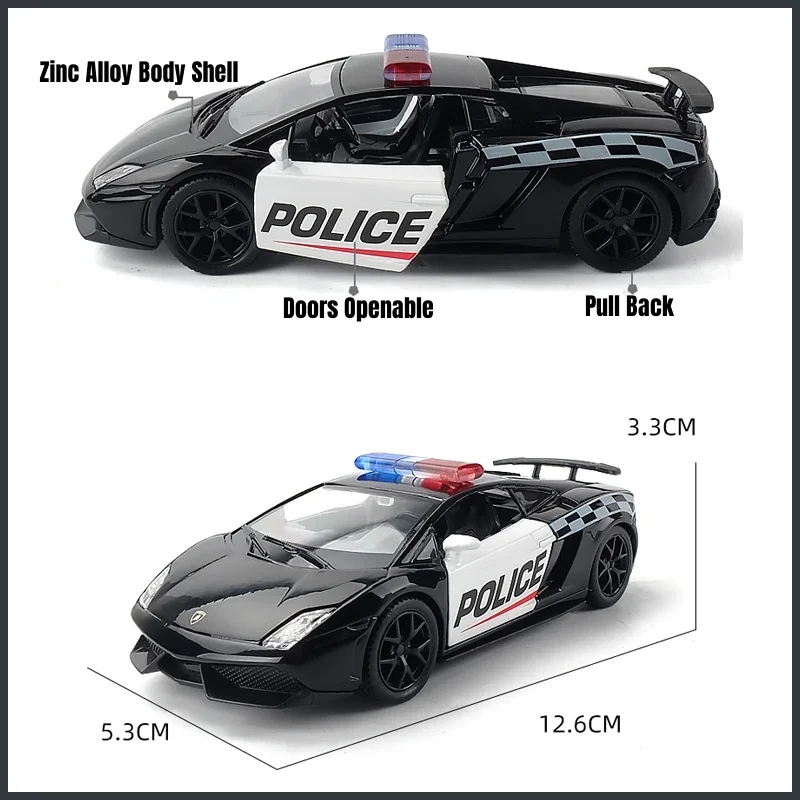 1:36 Lamborghini Gallardo LP570-4 Супер спортивный игрушечный автомобиль RMZ City литый под