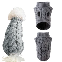 warm dog clothes for small medium dogs knitted cat sweater pet clothing for chihuahua bulldogs puppy costume coat winter