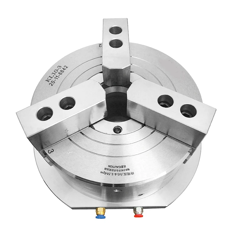 

3 Jaw Vertical Hollow Pneumatic Chuck for Machining Center Drilling Milling Machine CNC Air Lathe Chucks Complete set