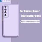 Для Huawei P40 Lite P30 P20 Pro Y9 Y7 Y6 2019 Honor 20 30 8X 9X Mate 40 30 20 P Smart 2021 Z Роскошный противоударный матовый чехол