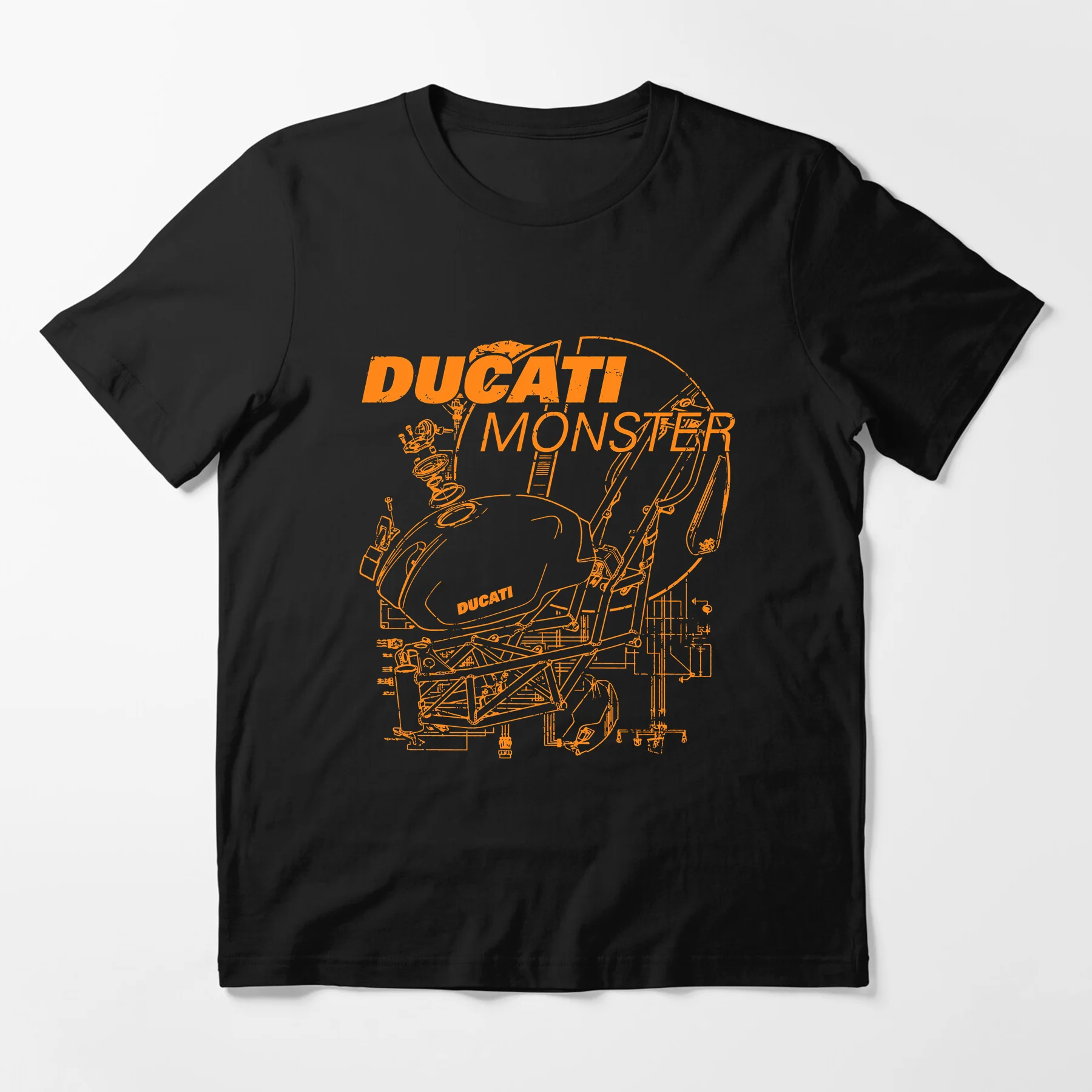 

Amazing Tees Male T Shirt Unique Oversized Ducati 90s Monster Collage Essential T-shirt Men T-shirts Graphic Short Sleeve S-3XL