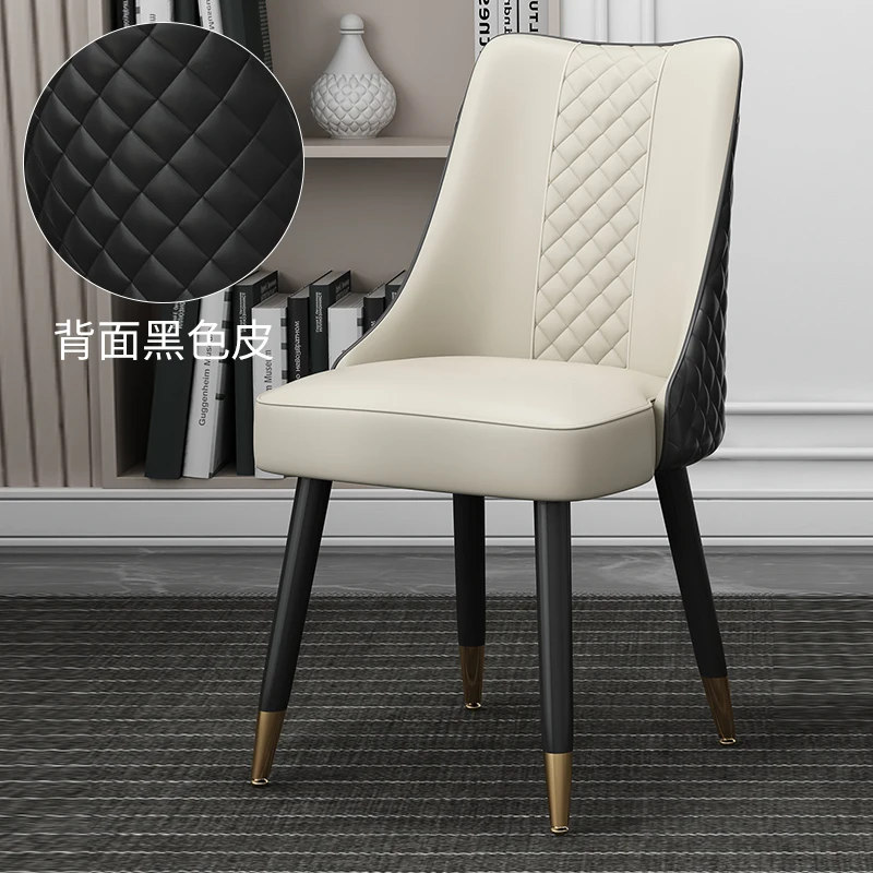 

Muebles Dining Room Nordic Chair Furniture Modern Home Hotel Leisure Restaurant Leather Backstool Furniture