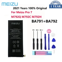 100  New Original 3000mAh BA792 Replacement Batteries For Meizu Pro Pro7 M792Q M792C M792H BA791 Phone Battery Bateria
