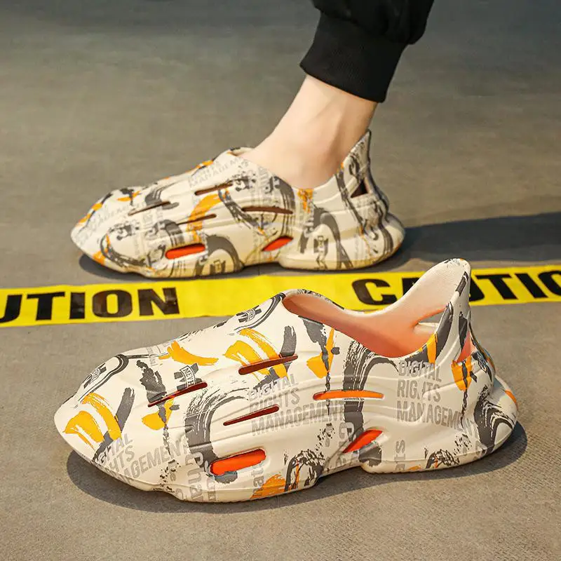 

Сандалии мужские/женские камуфляжные, мягкие пляжные шлепанцы, Эва, для дома и отдыха, повседневная спортивная обувь для влюбленных, летние ...