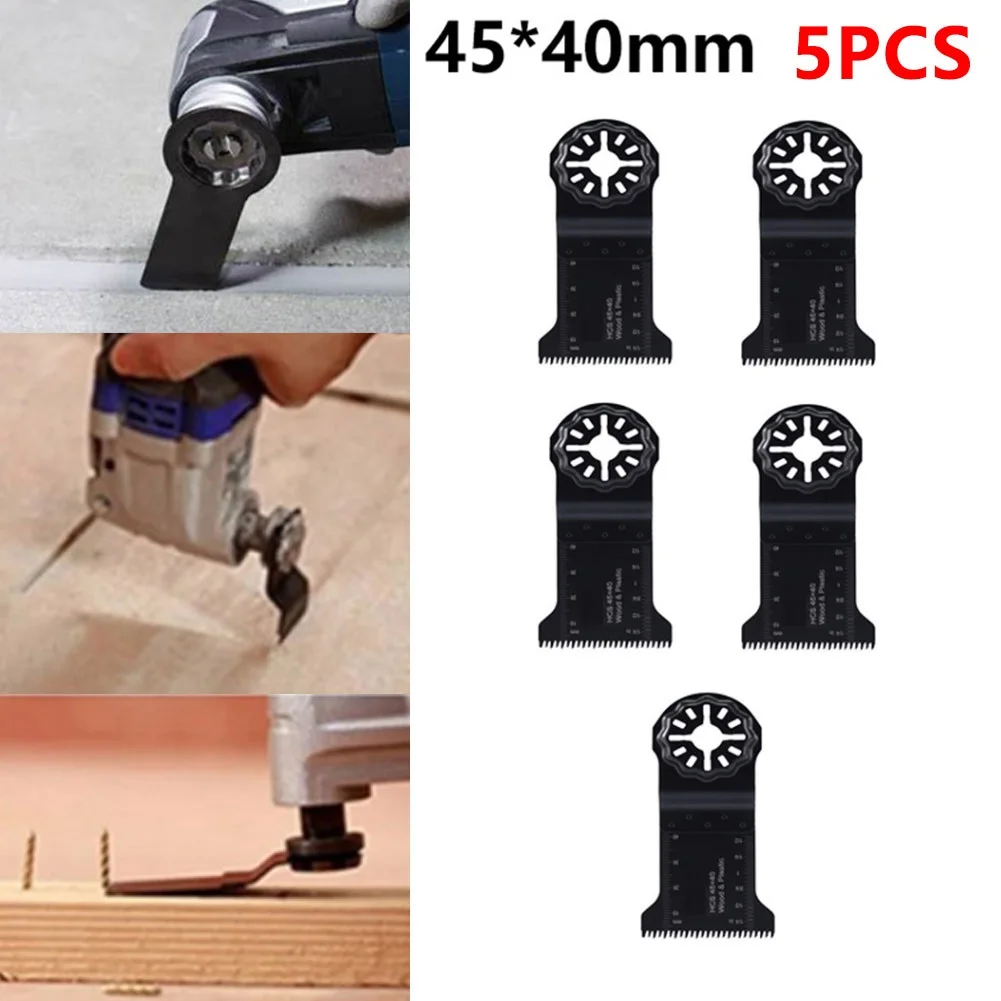 

5PCS 45mm Universal Oscillating Multi Tool Saw Blade For Metal Wood Plastic Cutting Opening Hole Power Tools Accessories