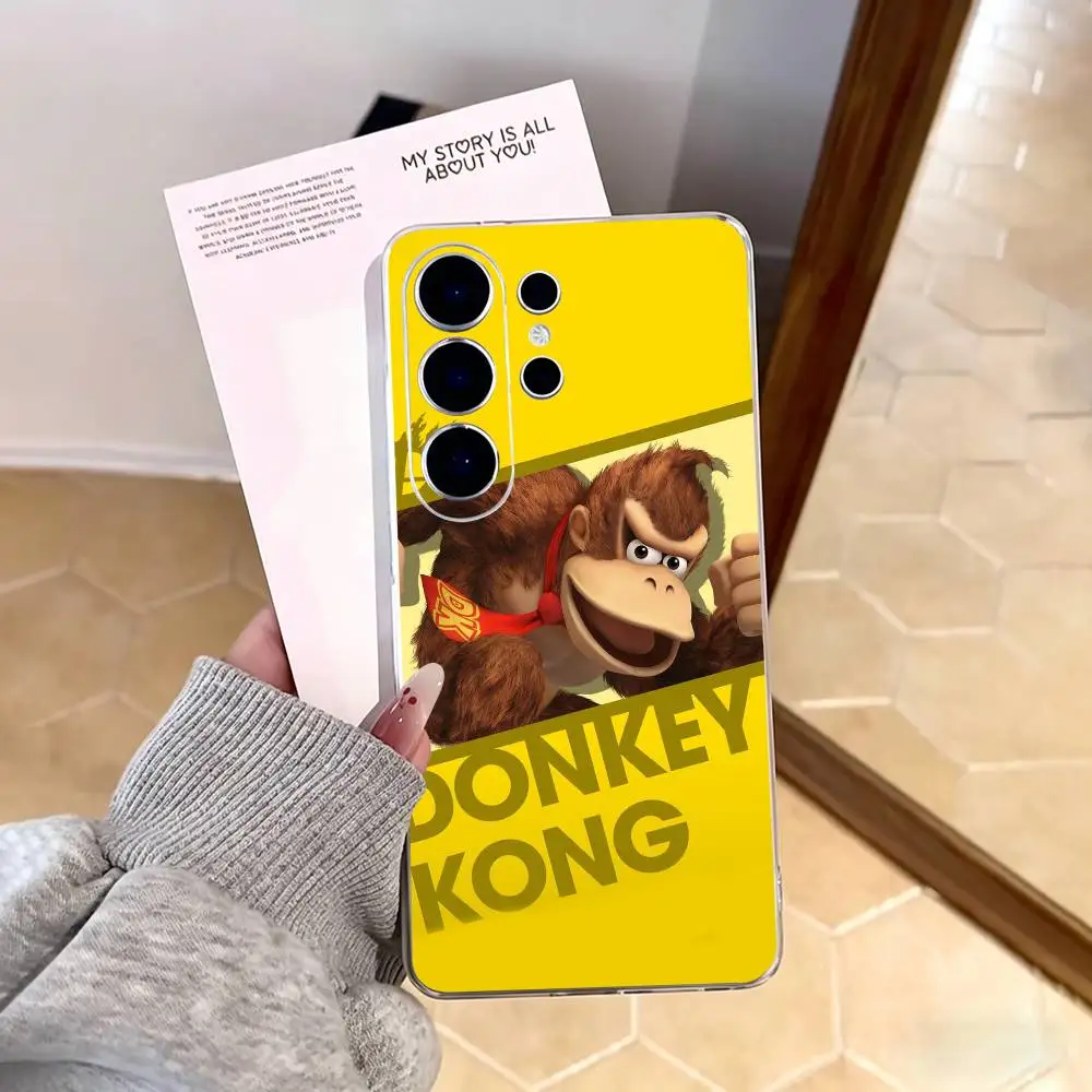 Фото Прозрачный чехол для телефона Game D-Donkey Kong для Samsung S25, S24, S21, S22, S23, S30, Ultra, S20, Plus, FE, Note, 10, 9, 5G №2