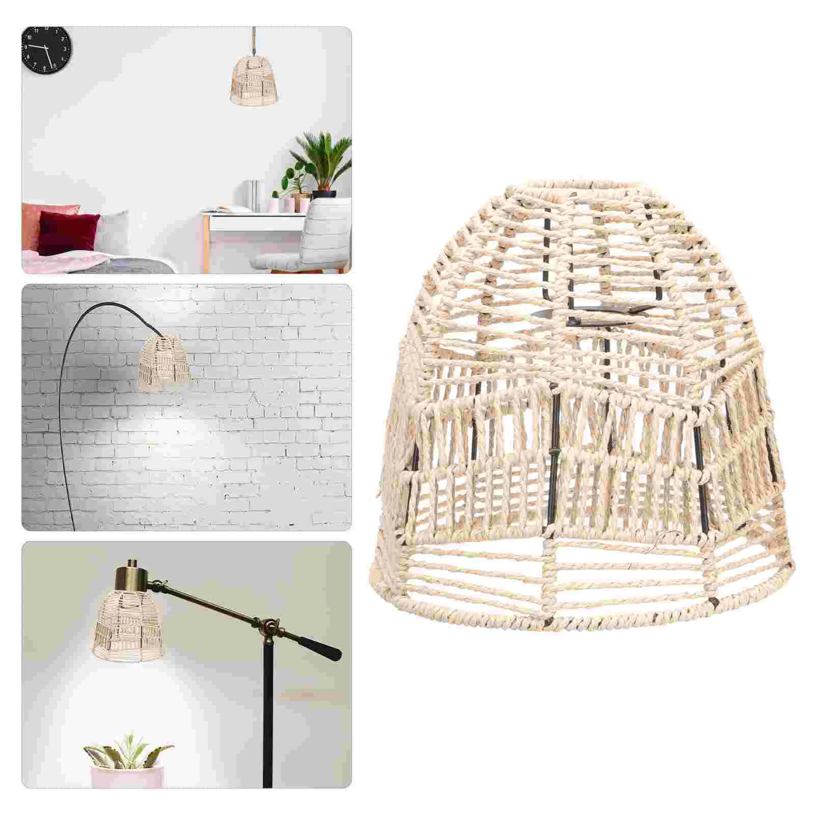 

Vintage Lampshade Paper Rope Household Cover Light Shell Protector Chandelier Dust