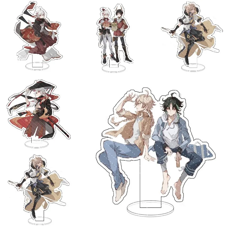 

Hot Anime Genshin Impact Kaedehara Kazuha Cosplay Acrylic Action Figure Scaramouche Xiao Stand Model Desk Decor Gift For Friend