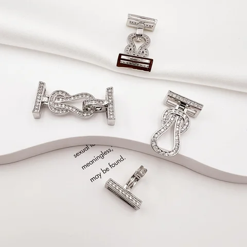 LIJIEMEI Золотопокрытый цирконий фурнитура для бижутерии