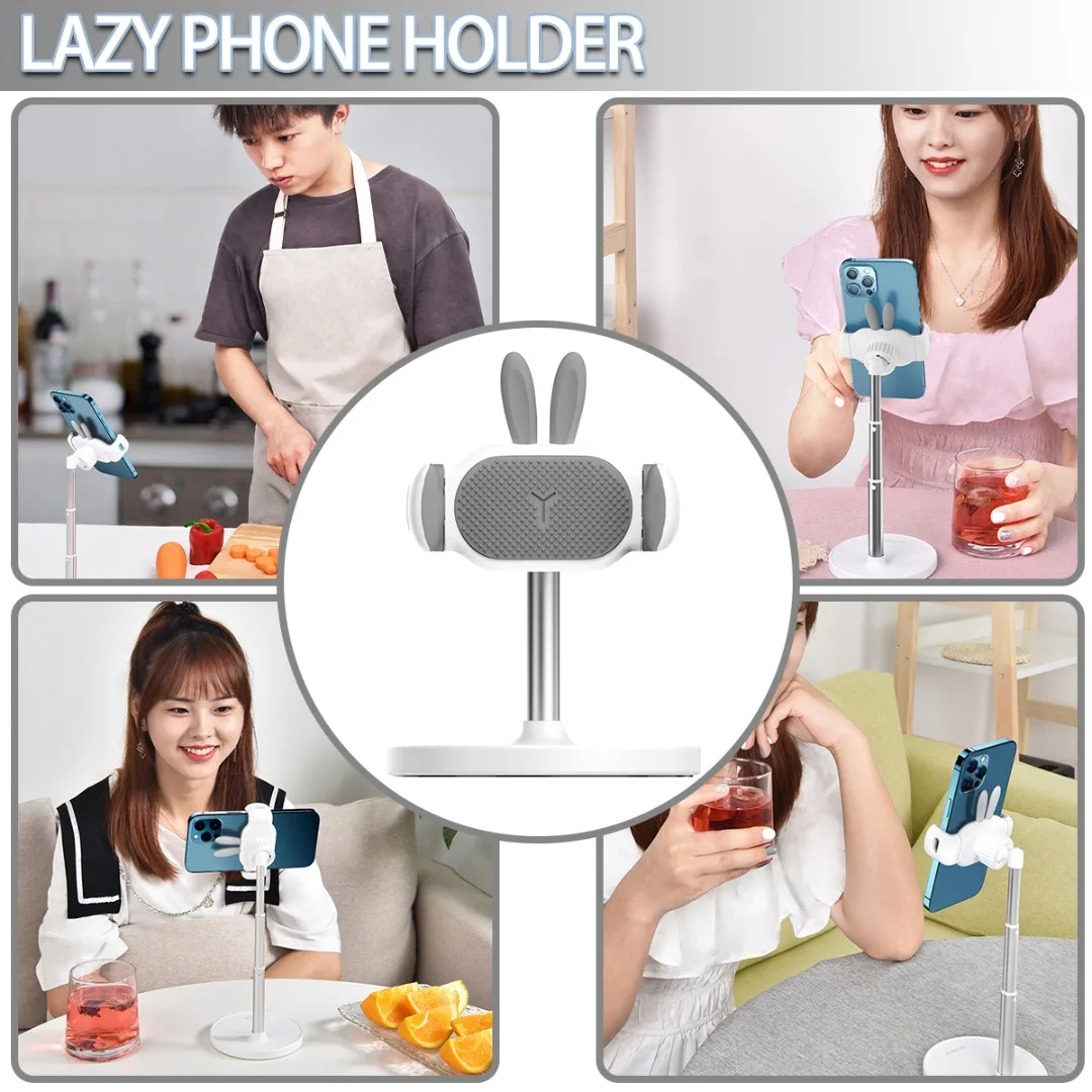 

New Lazy Mobile Phone Bracket Anti-skid Telescopic Lifting Universal Rotating Free Adjustment of Angle and Height Brand New