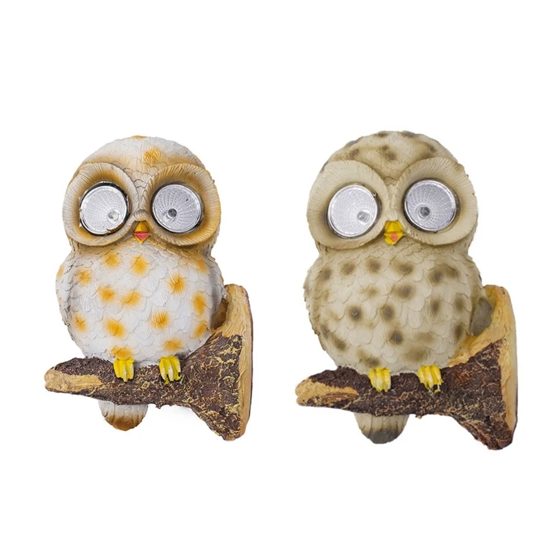 Lawn Resin  Owl Spotlight Courtyard Decoration Lawn  Outdoor Waterproof