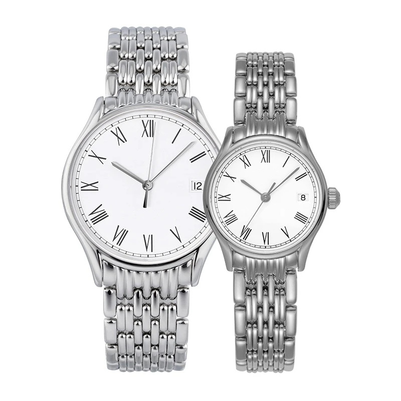 mechanical automatic mens Womens watch White Rome Dial