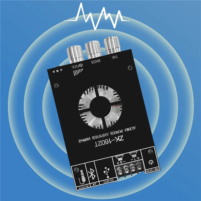 

-1602T Bluetooth Digital Power Amplifier Module 2X160W TDA7498E 2.0 Channel Bluetooth Audio Power Amplifier Board