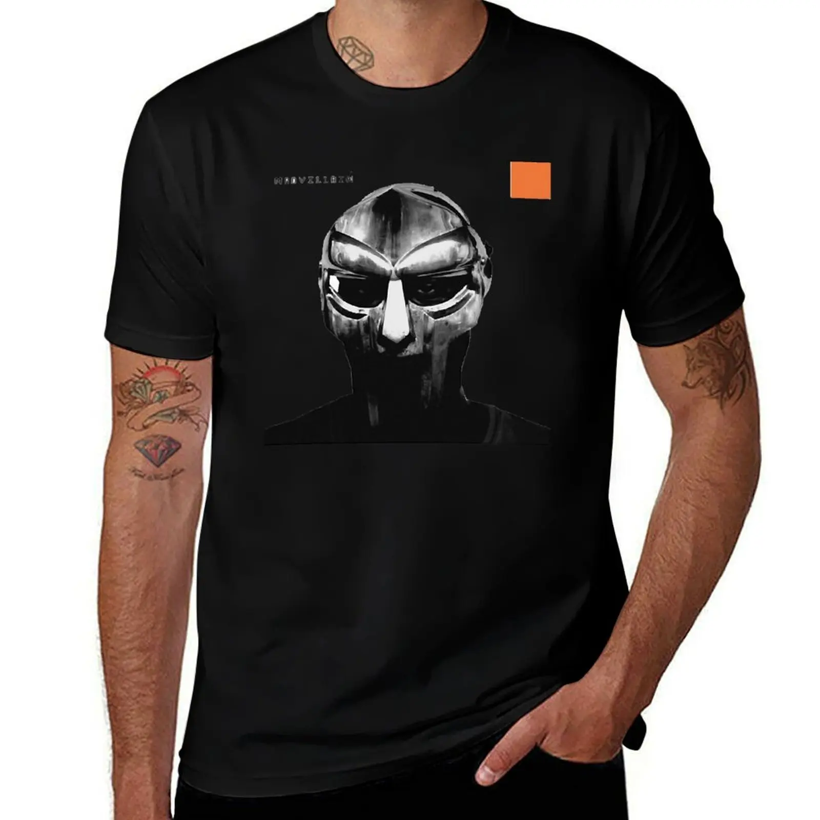 Фото Винтажная футболка Madvillain Madvillainy, базовая однотонная повседневная футболка №1