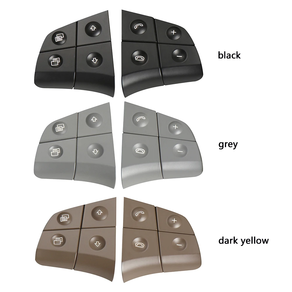 

1 Pair 8 Keys Car Steering Wheel Switch Button for Mercedes-Benz ML-Class/GL-Class W164 2006-2009 R-Class W251 2006-2009 B-Class