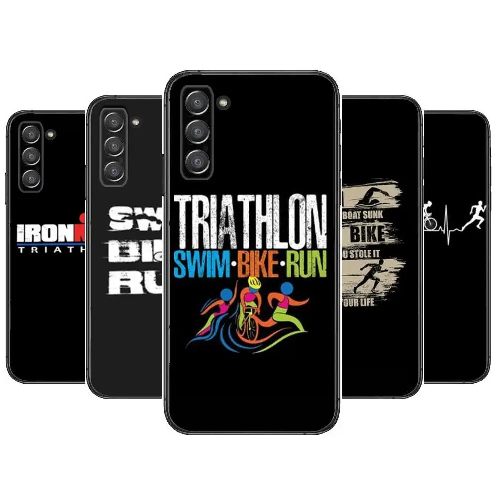 

Triathlon Ironman Phone cover hull For SamSung Galaxy s6 s7 S8 S9 S10E S20 S21 S5 S30 Plus S20 fe 5G Lite Ultra Edge
