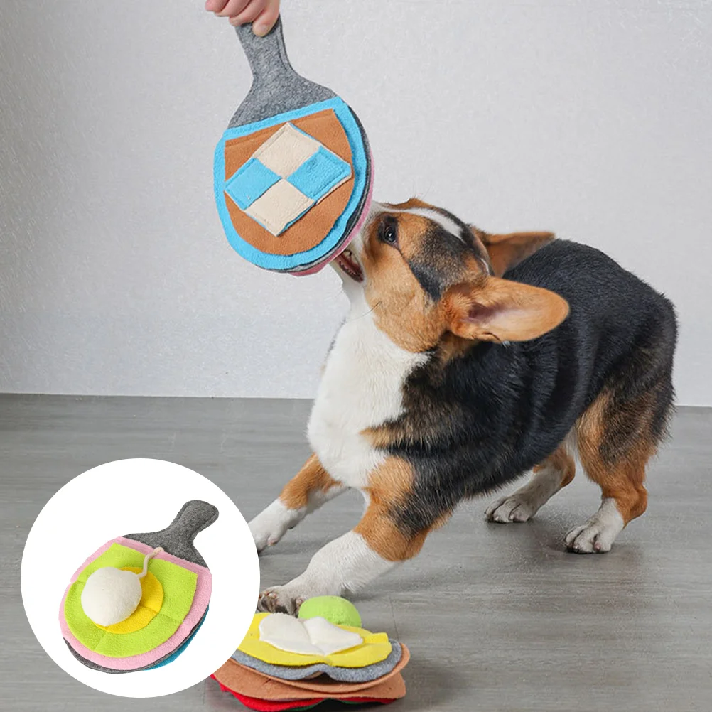 

Sniffing Mat Snuffle Mat Table Tennis Racket Shape Snuffle Mat For Dogs for Training Puppy Outdoor