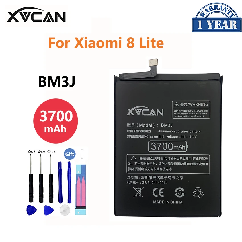 Оригинальный аккумулятор XVCAN BM3J большой емкости 3700 мАч для телефона Xiaomi Mi 8 Lite Mi8Lite
