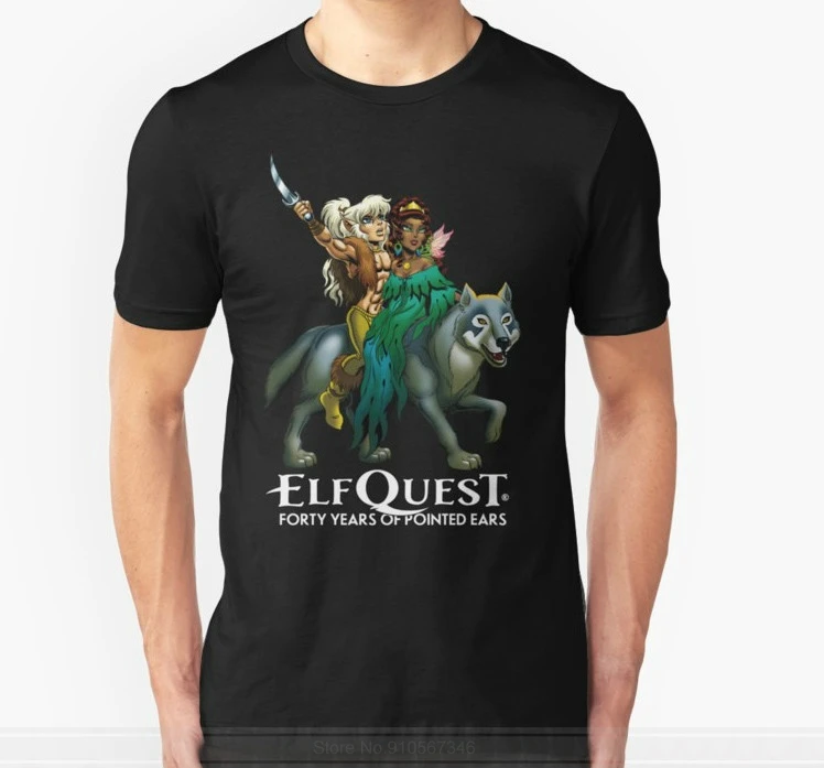 

Fashion Cool Men T Shirt Women Funny Tshirt Elfquest Forty Years Of Pointed Ears Customized Printed T Shirt
