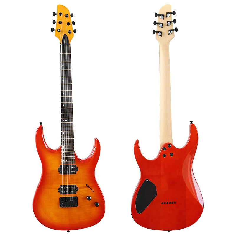 Электрогитара Cherry Color High Gloss Flame Maple Top корпус из дерева Okoume 39 дюймов 6 струн