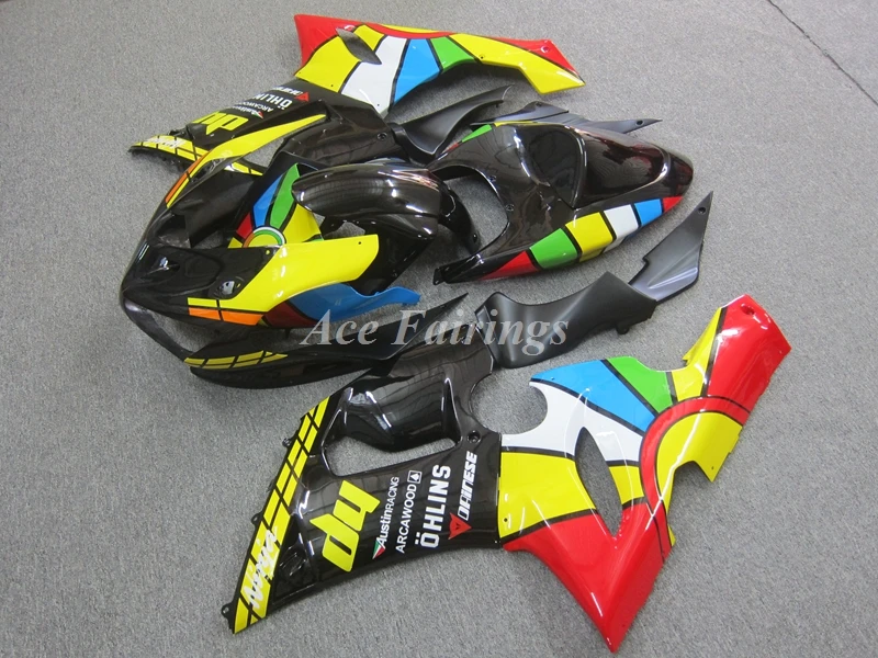 

4Gifts New ABS Fairings Kits Fit For Kawasaki Ninja ZX-6R ZX6R 636 2005 2006 05 06 Bodywork Set Custom Red Yellow